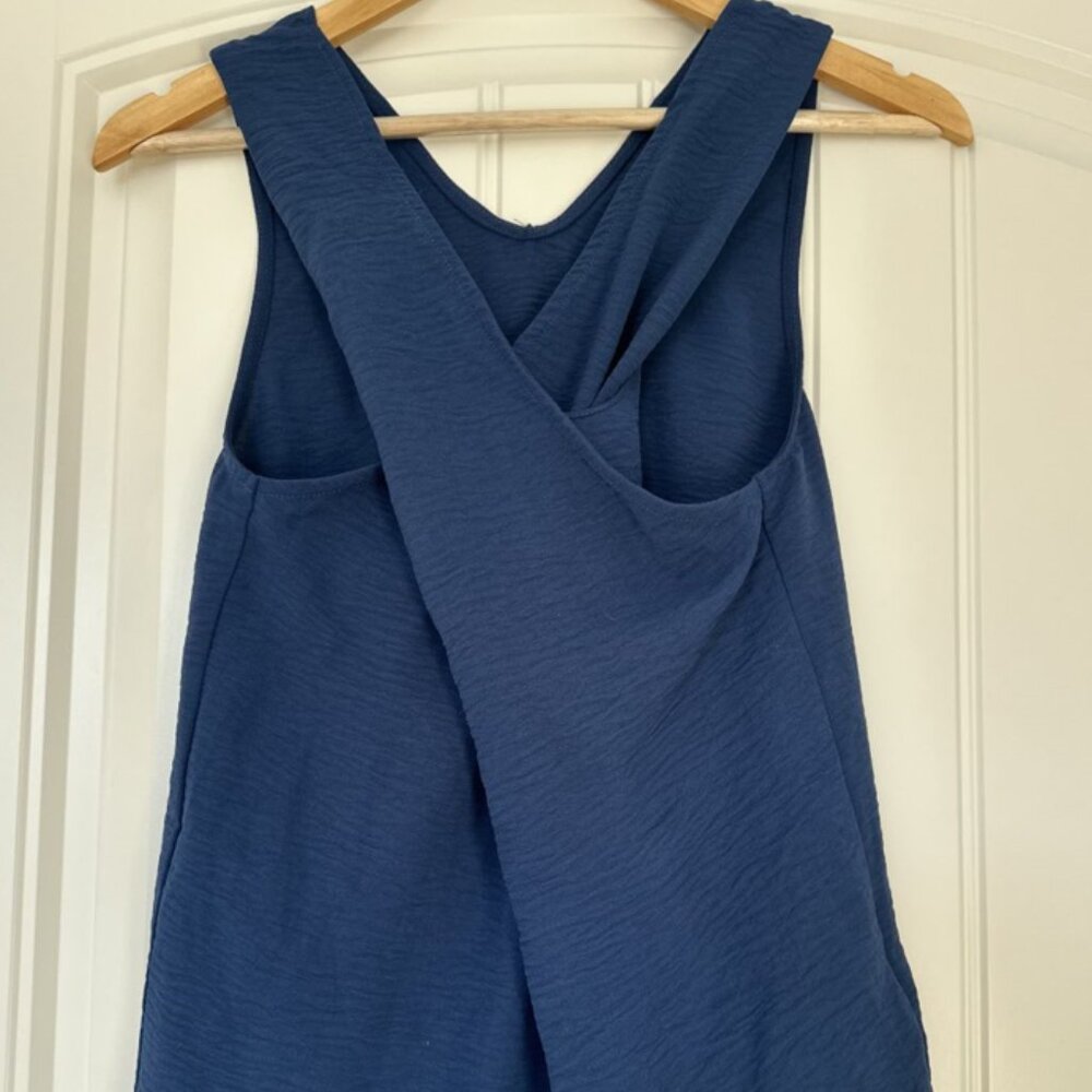 NWT Cupshe blue sleeveless top small